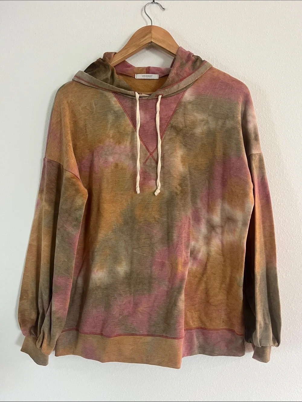 Boutique Tie-Dye Hooded Pullover Sweatshirt